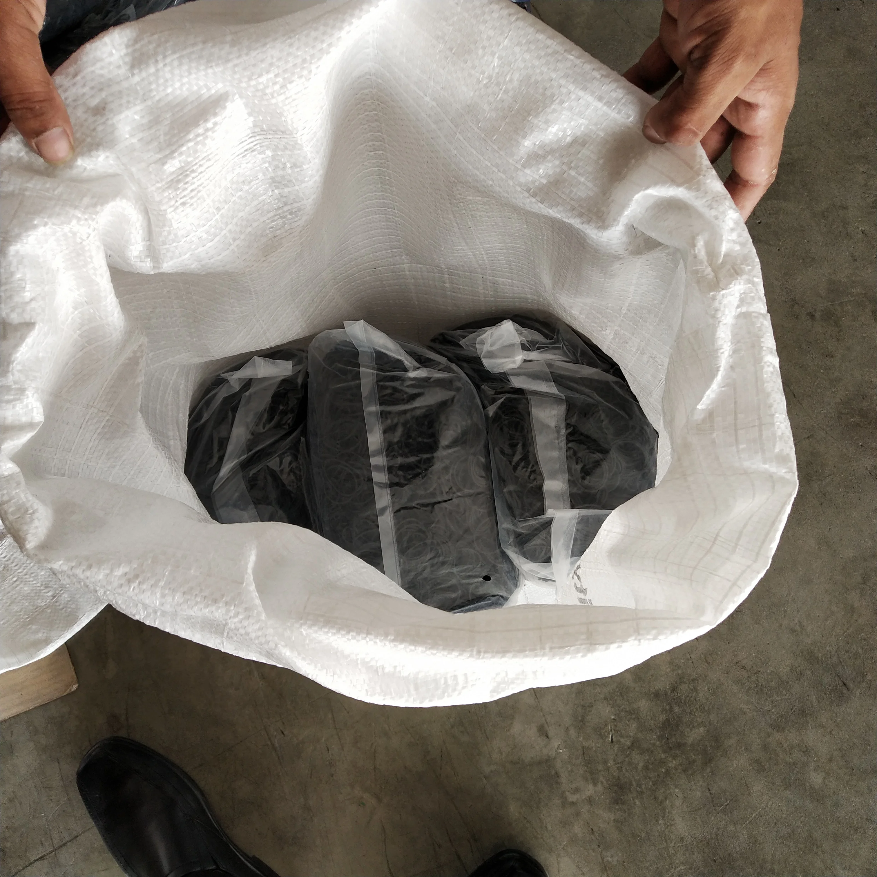 70% Black Rubber band made by Thailand