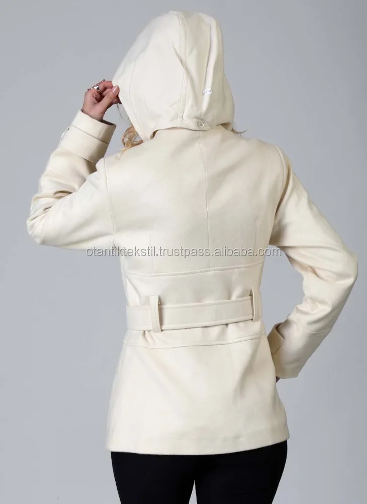 Cashmerre Wool Jacket Women Coats 100% Cotton Shell Wool & Blends Velvet Natural Color Casual Anti-wrinkle Solid Pattern Adults