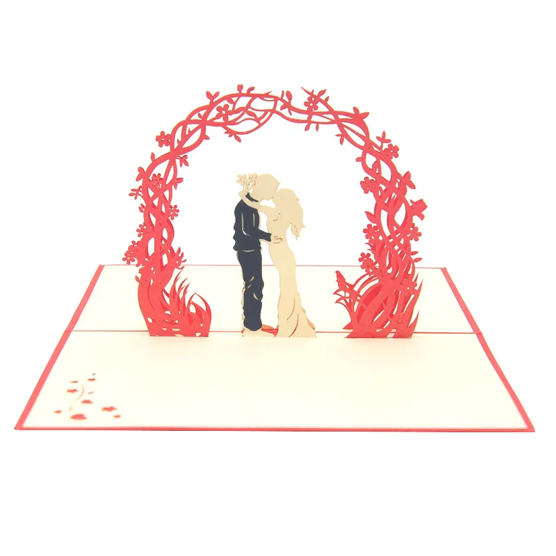  Открытка для вплывающих свадебных пар приглашение на поздравительную открытку OEM индивидуальный дизайн Быстрая доставка топ оптовая продажа