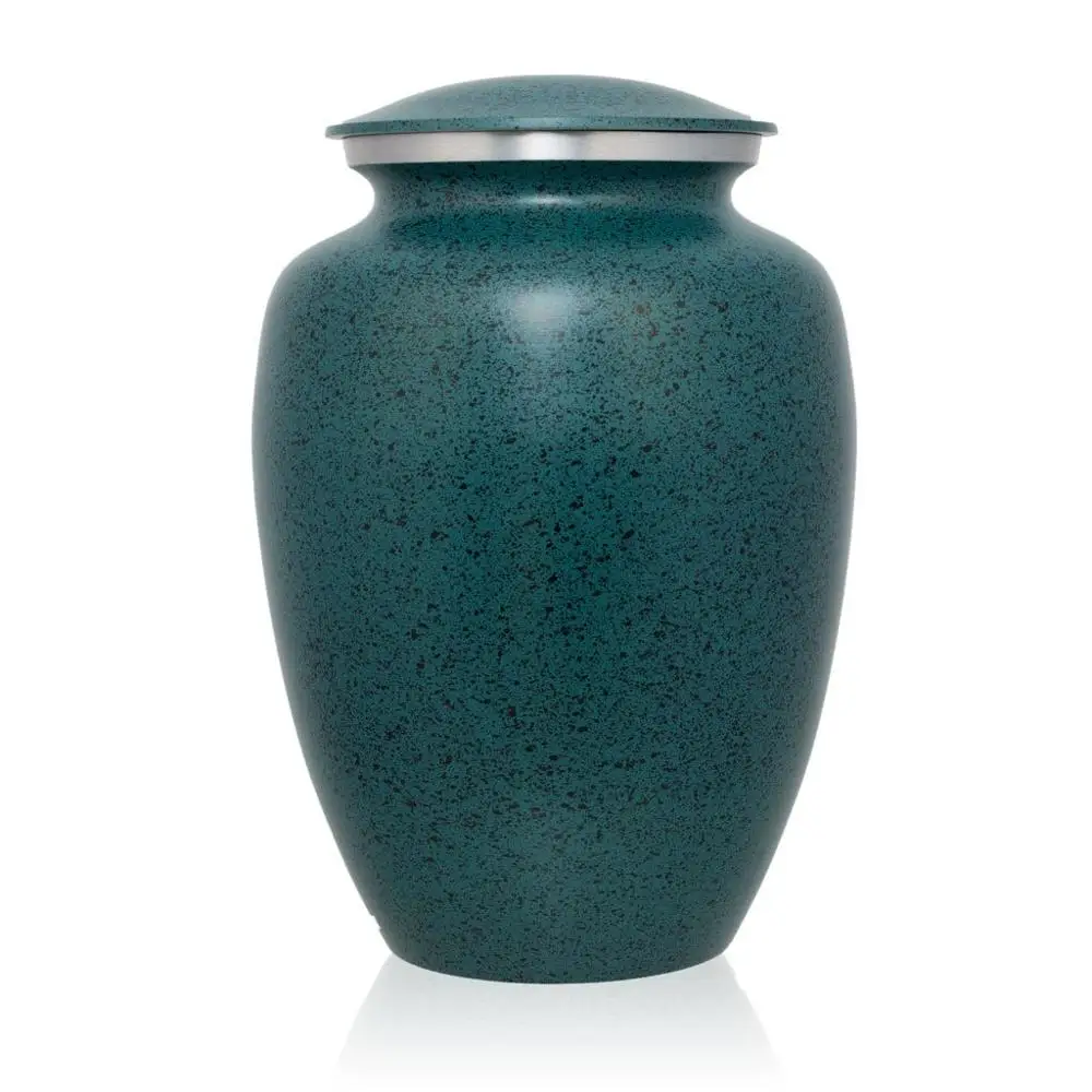 Green and Black Granite Wholesale Adult Funeral Cremation Urns for Human Ashes Superior Quality Metal Funeral Urn