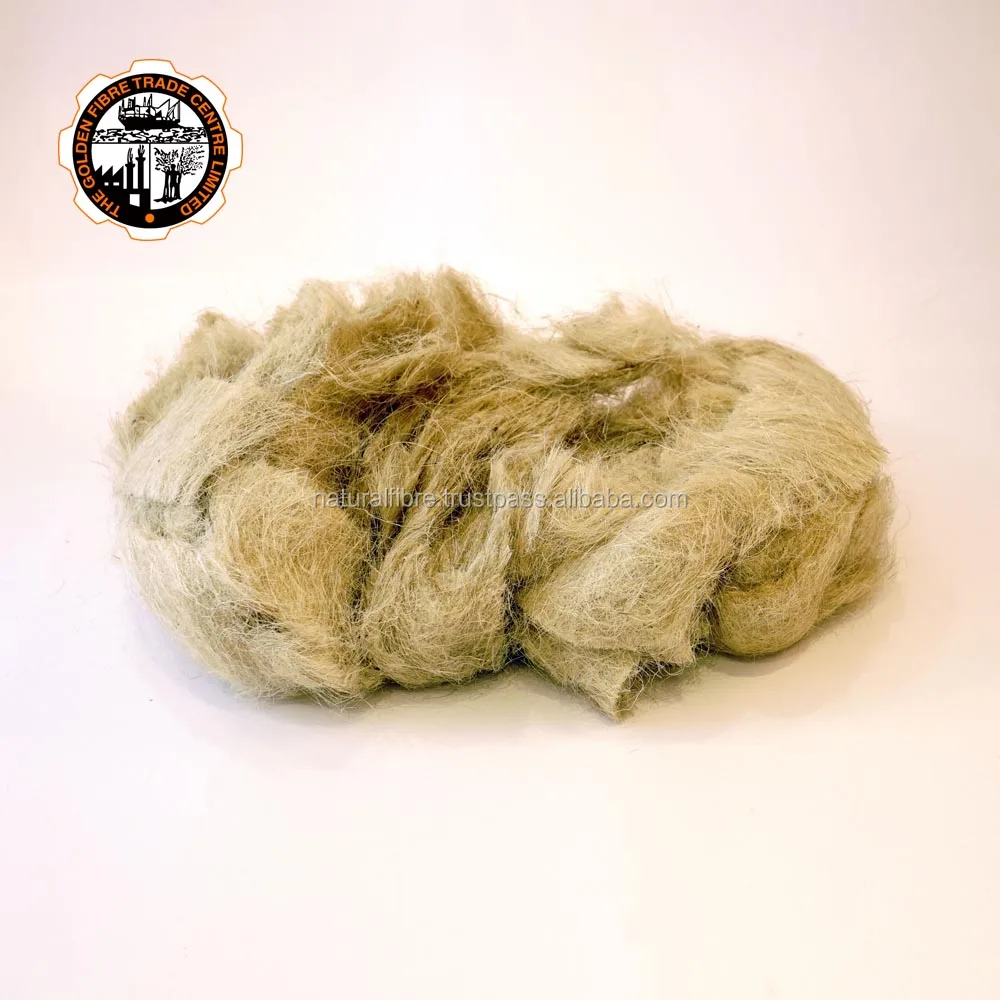 
High Quality 100% Biodegradable Hemp Replacement Carded Cut Jute Fiber 