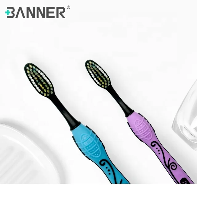 BANNER Patent Special Anti-slip Rubber Handle with Medium Ultra Cleaning Power Bristles