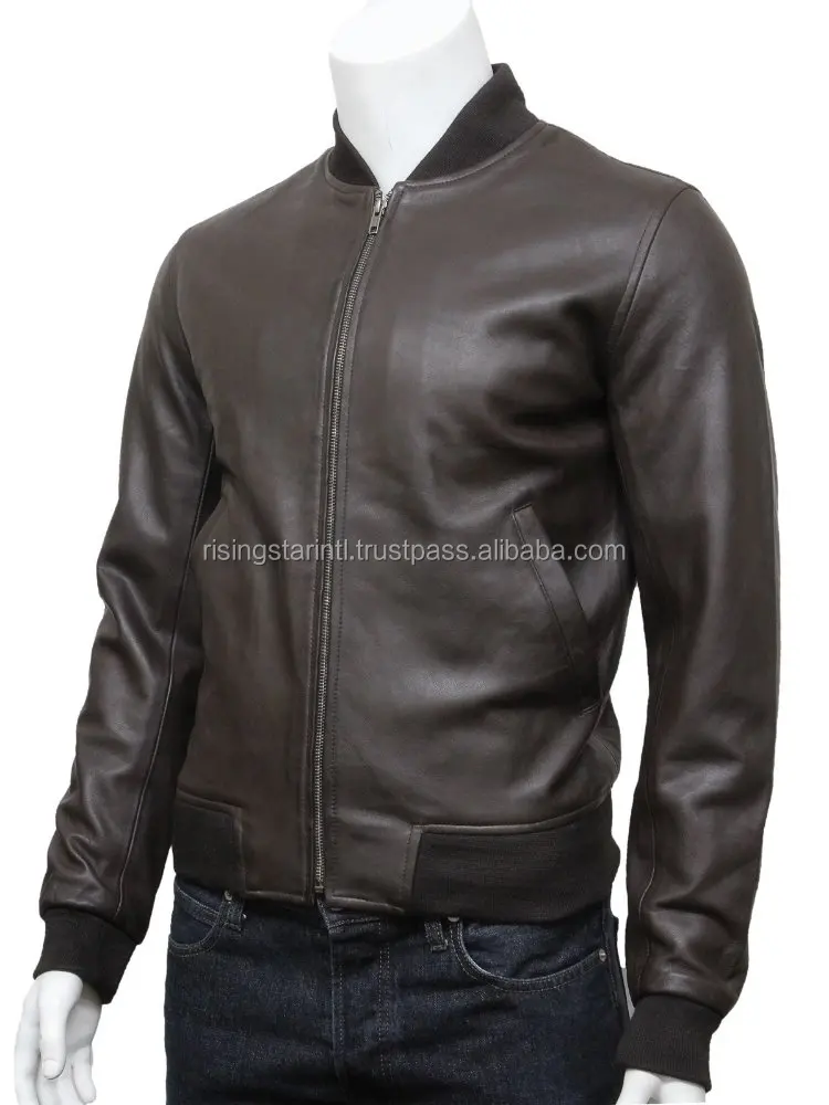 New Fashion Men leather bomber jackets