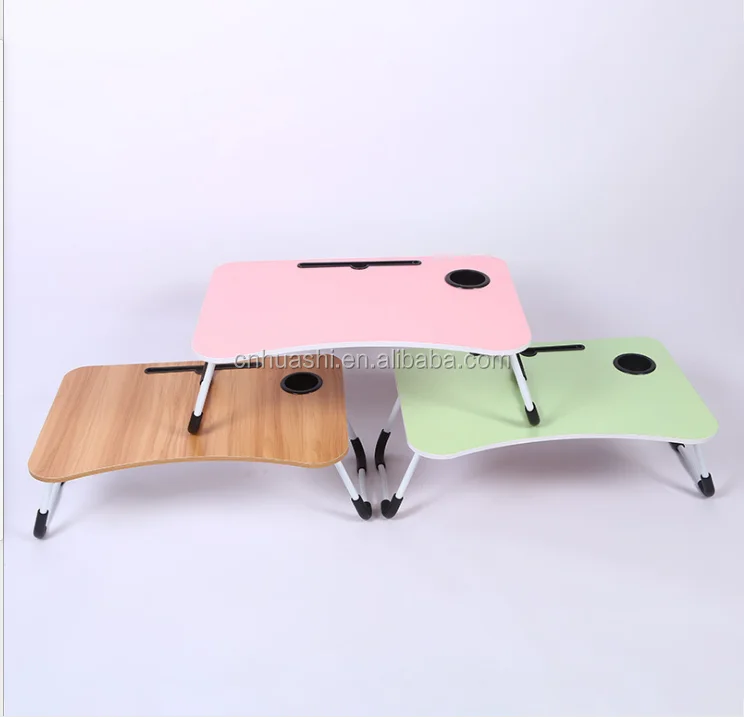 Portable MDF Laptop Stand Foldable Desk Notebook Table Laptop Bed Tray Bed Table