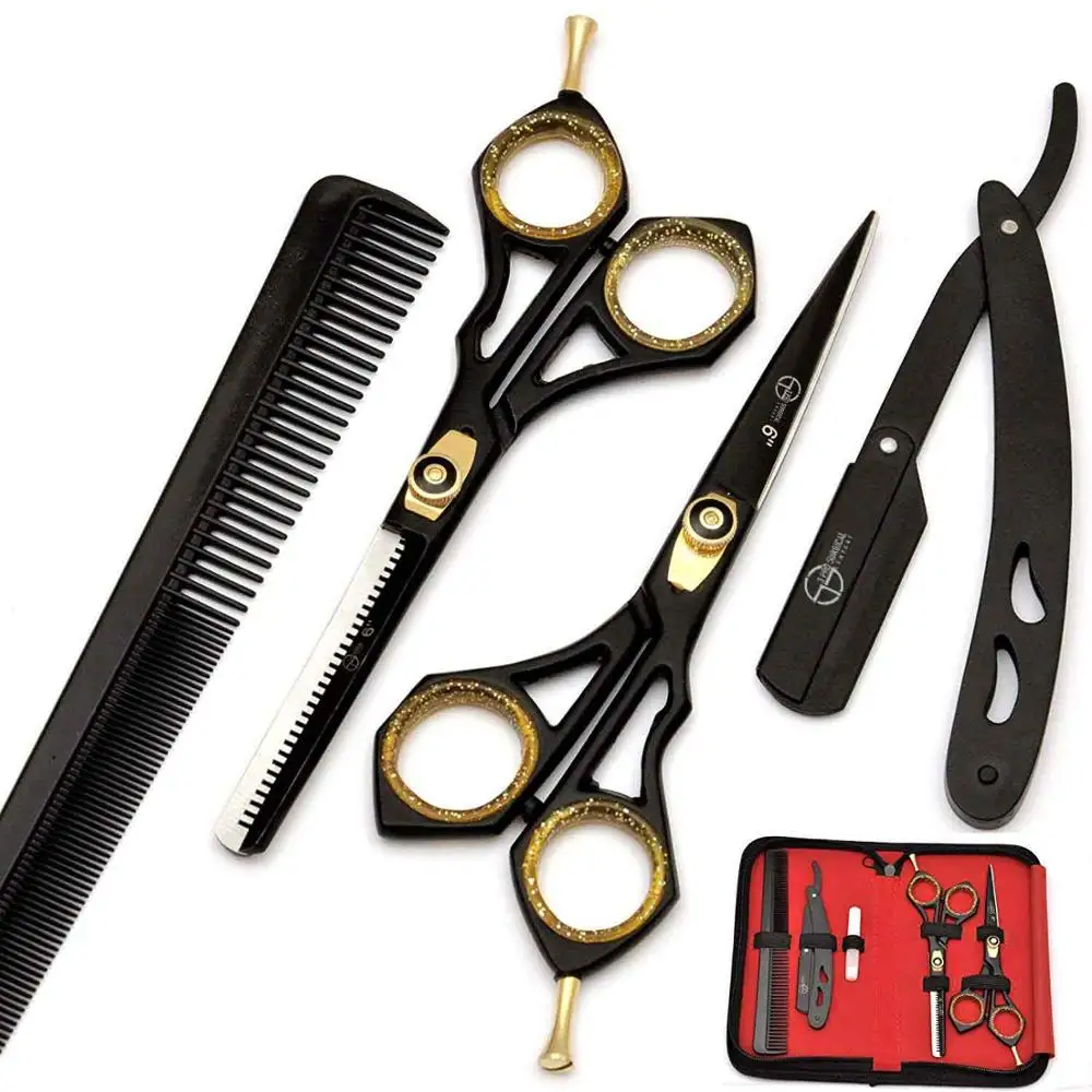 Barber Hair Dressing Cutting Scissors - Best Quality at Great Price Black Paper Coating Color