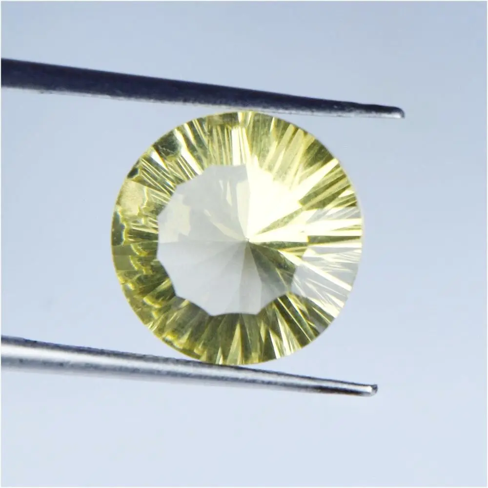 LOVELY! HEART CHECKER CUT LEMON QUARTZ