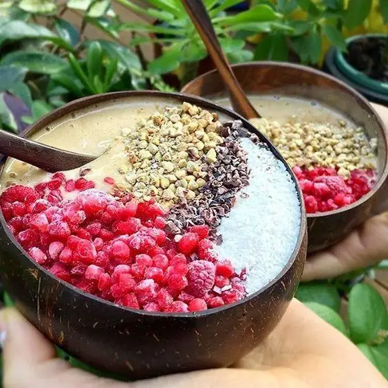 Sustainable Coconut Shell Bowl For Organic Vegan Smoothies Healthy Meals And Zero Waste Living