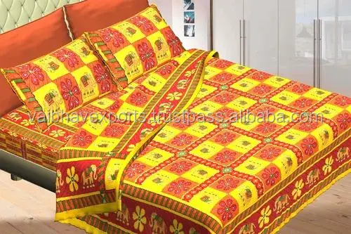 100% cotton bed sheets with matching pillow covers