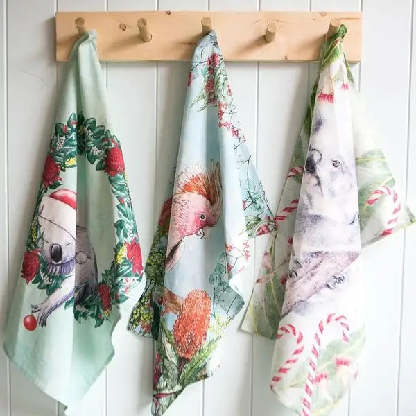 promotional plain cotton linen 50x70cm  tea towel