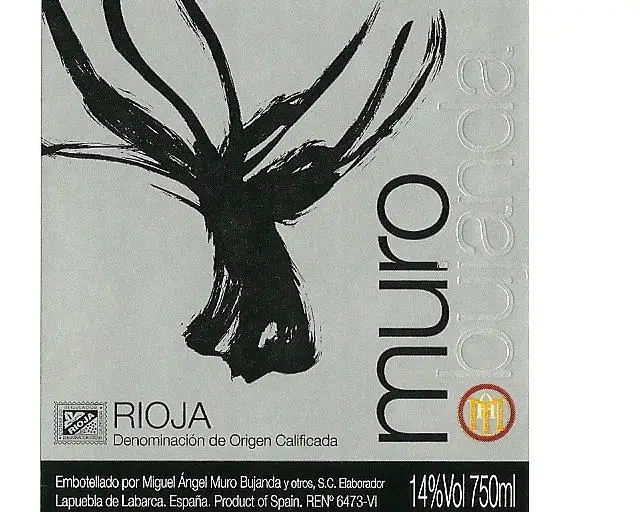 Spanish Doc Rioja Crianza hight quality wine Muro 14,5%