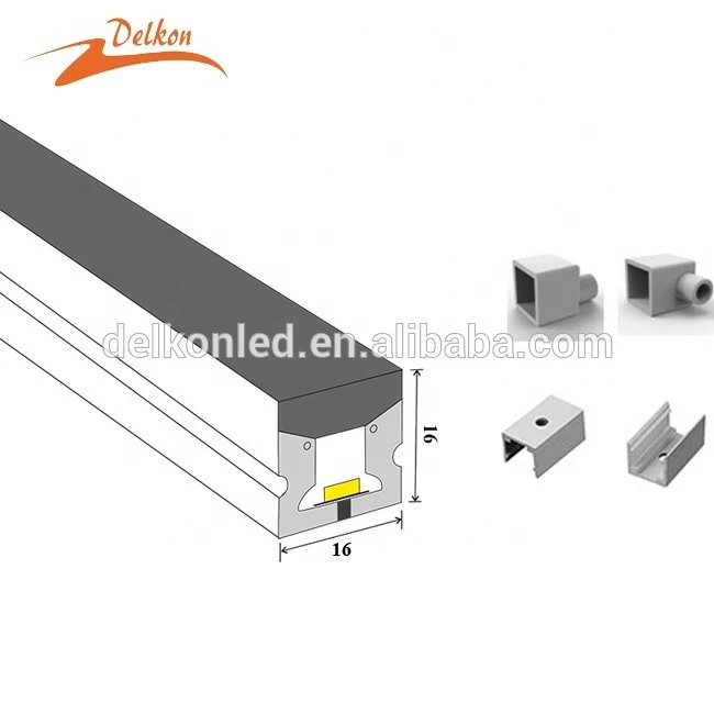 LED Neon Tube Light 16x16 mm 2835 120LEDS/M LED Neon Flex Rope Light