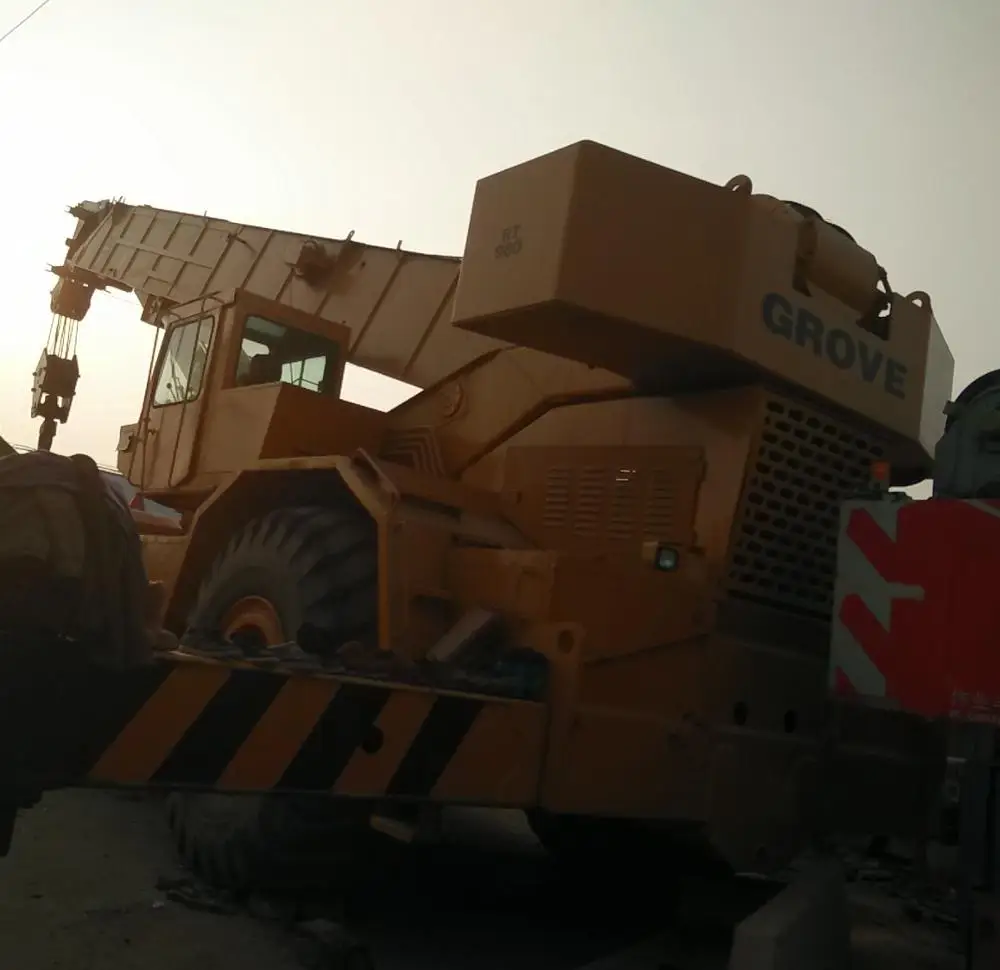 Telescopic Boom Mobile Crane 80 Tons Used GROVE RT980 Truck Mounted Crane