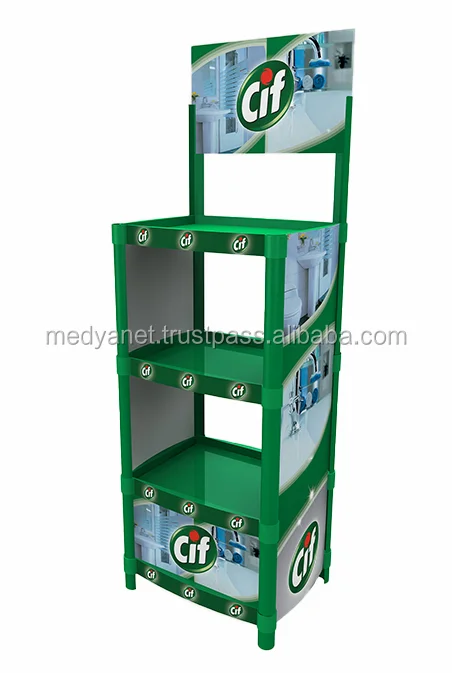 Wholesales High Quality Promotion Products Injection Plastic Rack Display Bottle Shelf Display Stand