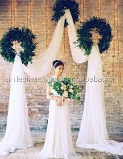 wedding stage decoration pew bows wedding decoration