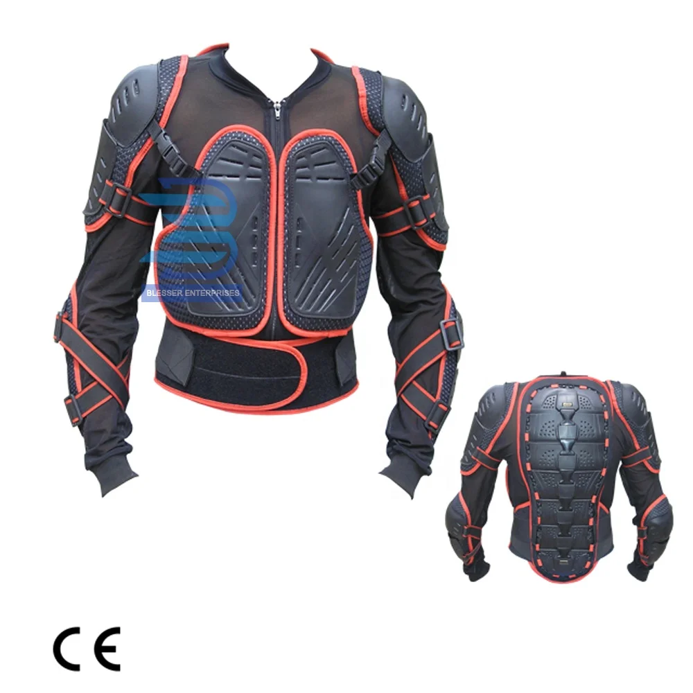 Motorcycle Riding Armor Full Body Protective Jacket Guard Motocross Gear Shirt Black Motorcycle & Auto Racing Sportswear Adults