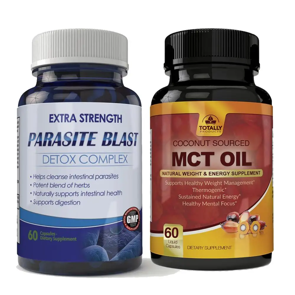 Parasite Blast detox complex and MCT oil booster Combo Pack