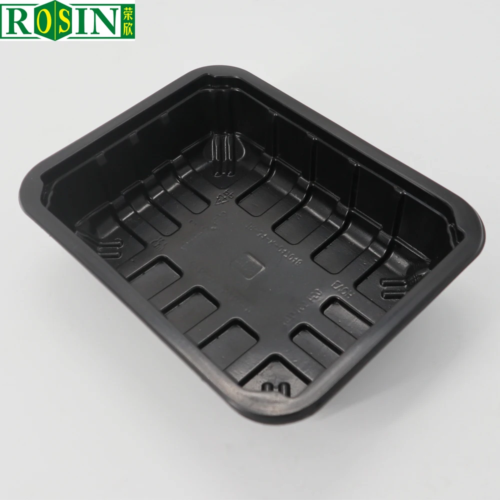 
High Resistant High Barrier EVOH Retort Black PP Packaging Trays For Food 