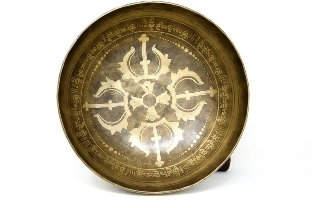 HAND HAMMERED TIBETAN SINGING BOWL Metal Crafts Religious Handmade Singing Bowl Buddhist Bell For Meditation Handmade