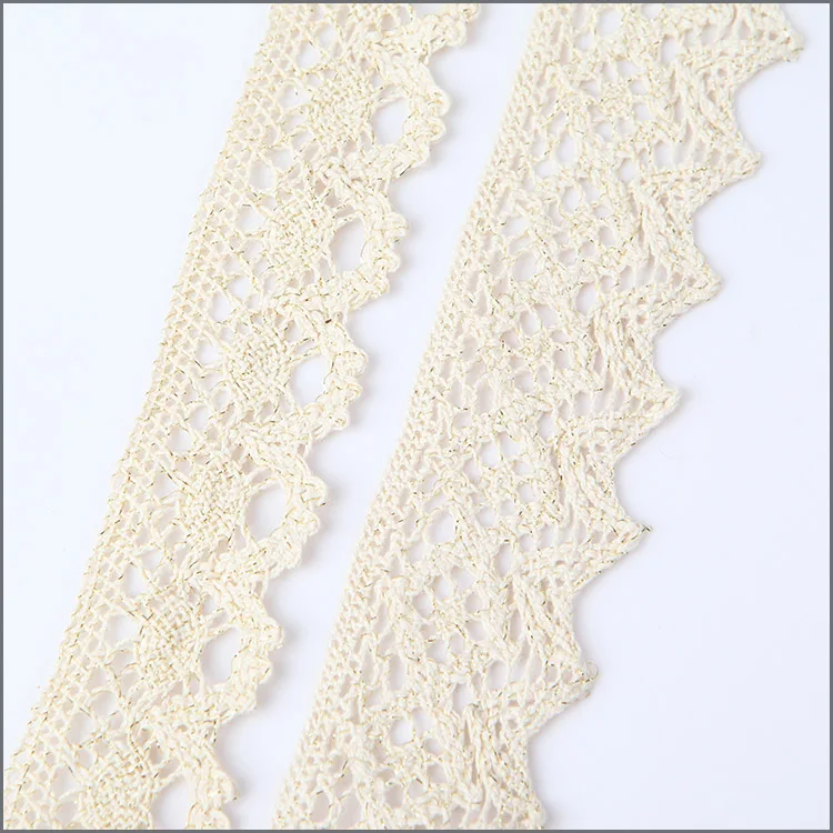 Custom Cotton Crochet Lace Pattern Bobbin  Zigzag  Lace