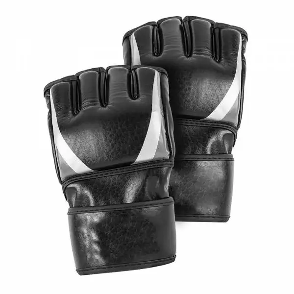 Whole Sale Martial Arts Men Half Fingers Pu Leather Men Boxing MMA Gloves for Training