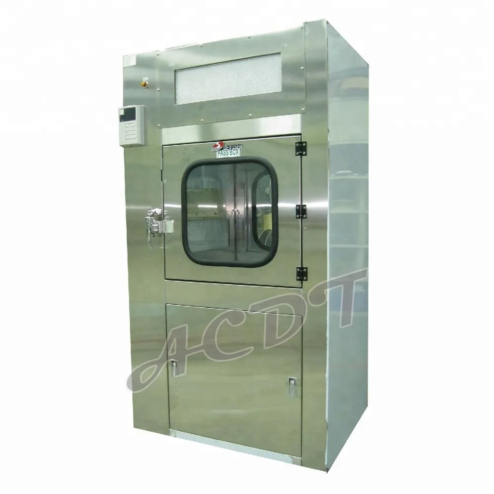 Class 100 clean room  pass box with air shower