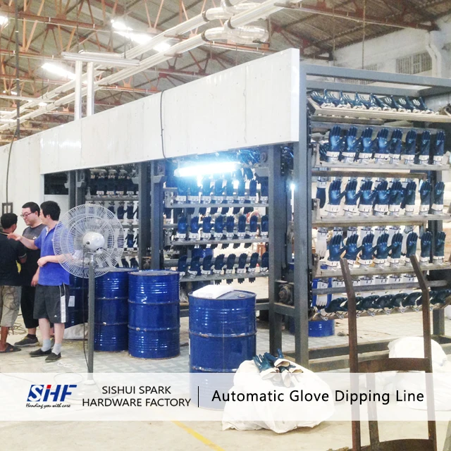 
Cut&Sew NBR/NR Glove Dipping Production Line/Safety Glove Machine 
