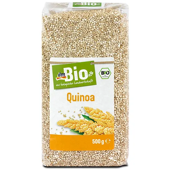 Необработанный белый Quinoa для веганов и без глютена, сертифицированный органический Quinoa