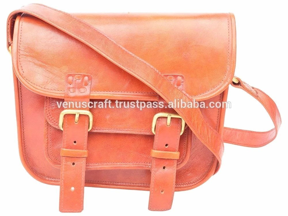 Real leather Handmade  Messenger Bag Leather Bag Manufacturer India
