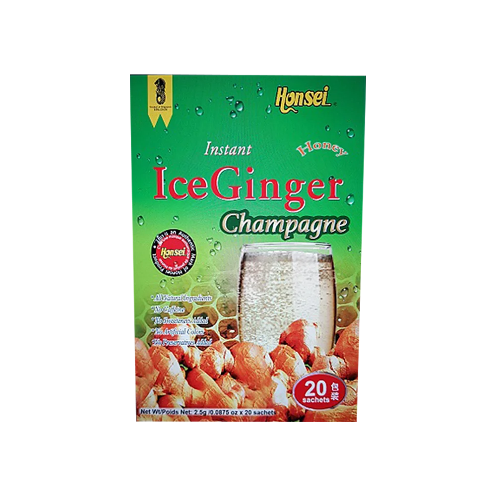Wholesale Honsei Sugar Free Instant Ginger Tea Sparkling Champagne From Singapore