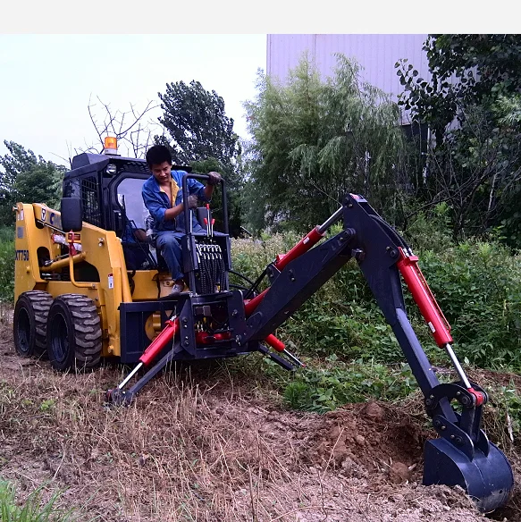 Best price HCN brand mini skid steer loaderTowable Backhoe