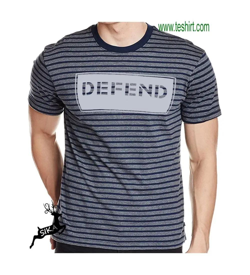 melange navy stripes t-shirt wholesale
