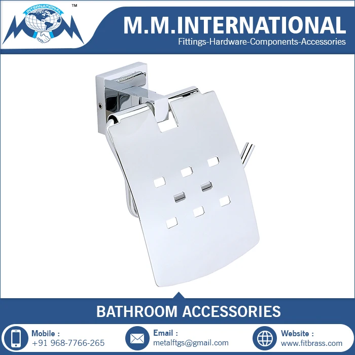 Chrome Finish Wall Mounted Toilet Paper Holder