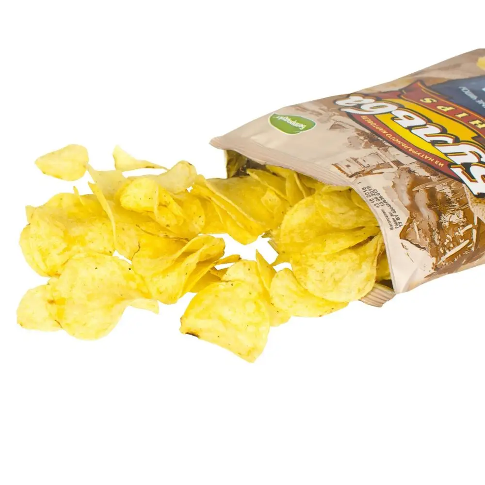 Fried Potato Chips Snacks With Crab MEGACHIPS Brand