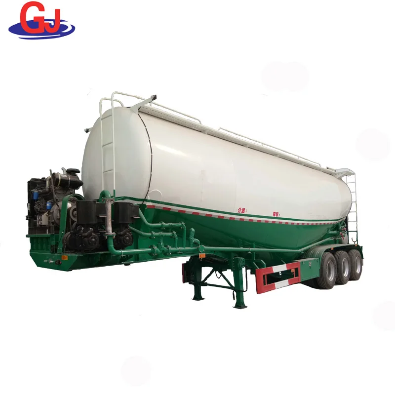 60tons bulk cement vessels lime cement transport tank semi trailer for sale