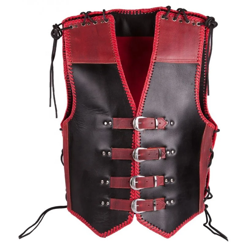 Motorcycle Leather Vest Vest VES-0016