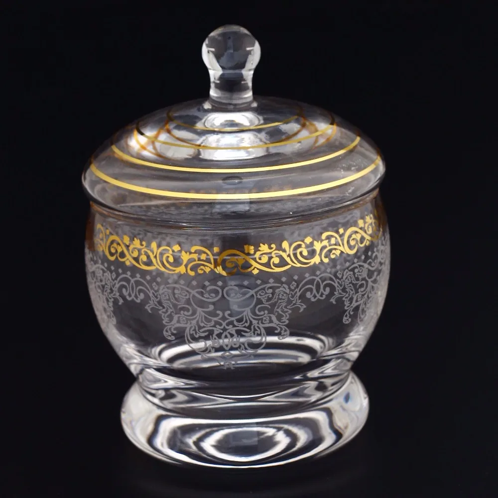 
1551 Sugar Pot ( 1 pc), Decor: Estel, Color: Gold 