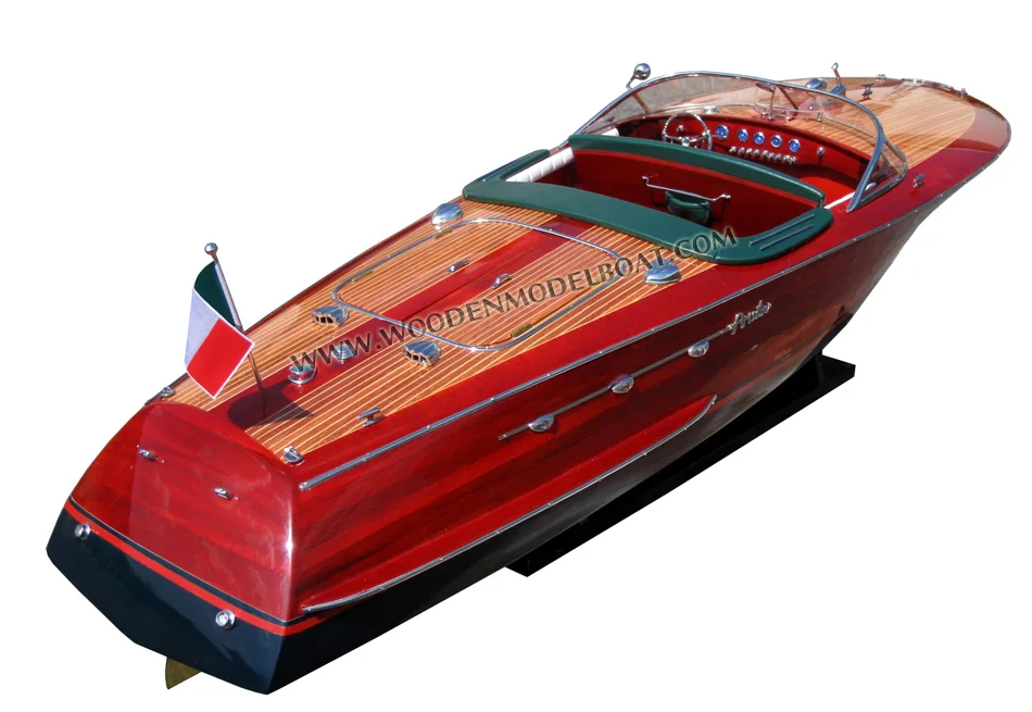 RIVA ARISSTON SMALL SIZE WOODEN MODEL BOATS - HANDICRAFT OF VIETNAM