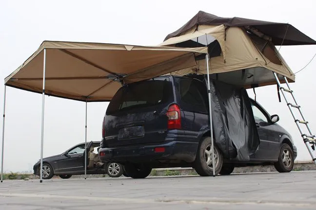 270 degrees of shade 4X4 foxwing awning for outdoor camping