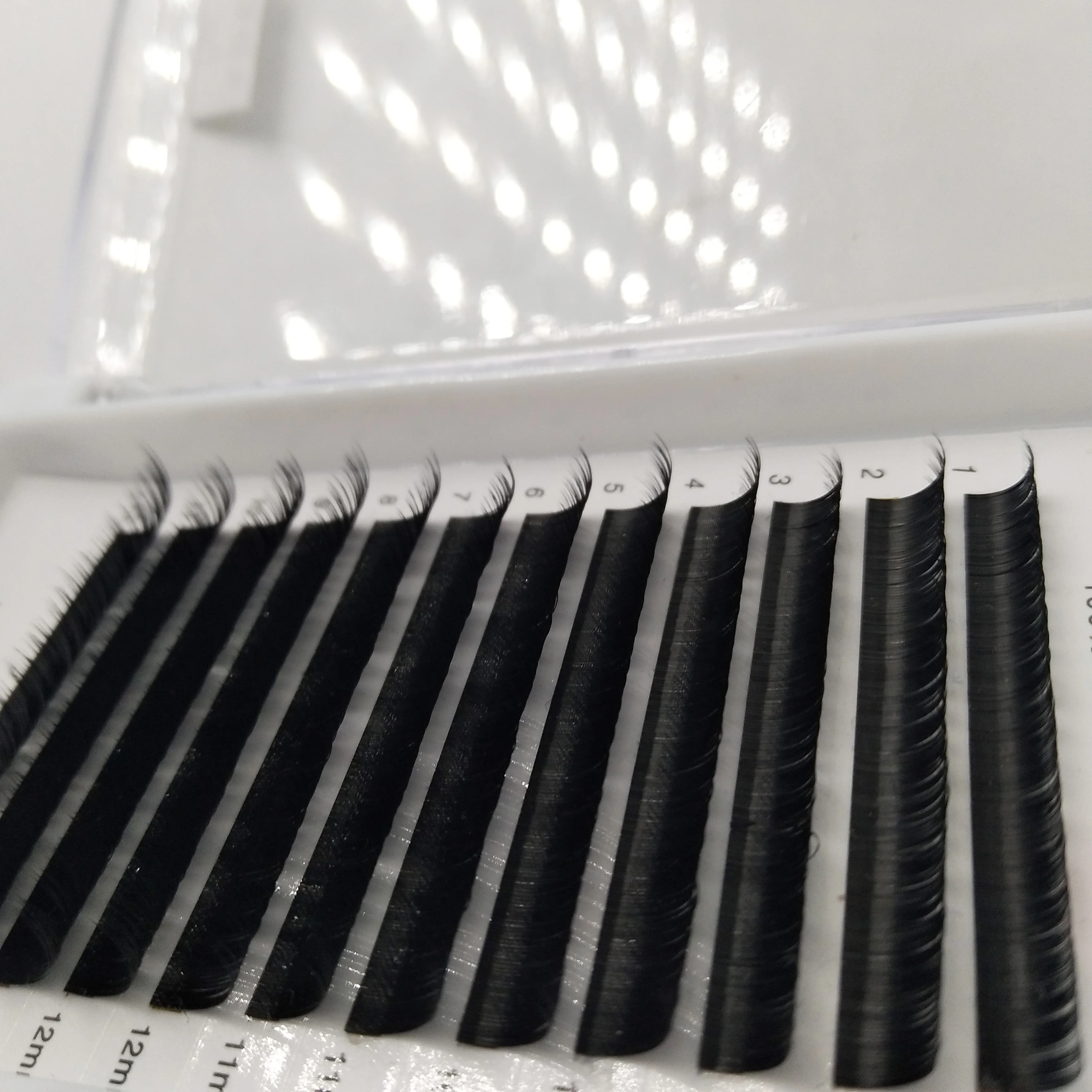 Dealership for new products Wholesale Price Double Tips 0.12/0.15/0.20mm Matte Ellipse Flat bulk eyelash extension