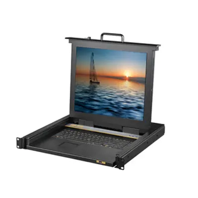 
4ports/8ports/16ports 1u Rackmount 17 LED COMBO KVMSwitch 