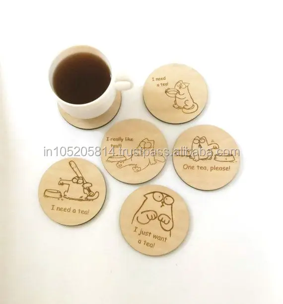 Top Selling Wood Tea Coaster Available In Affordable Price