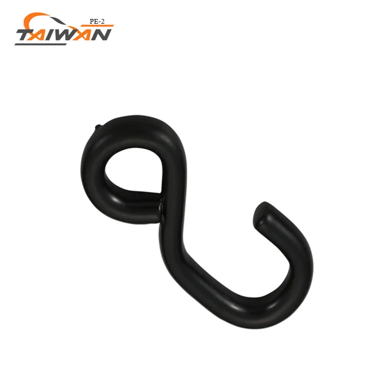 
tow strap tie down PE safety bulk black s hooks 