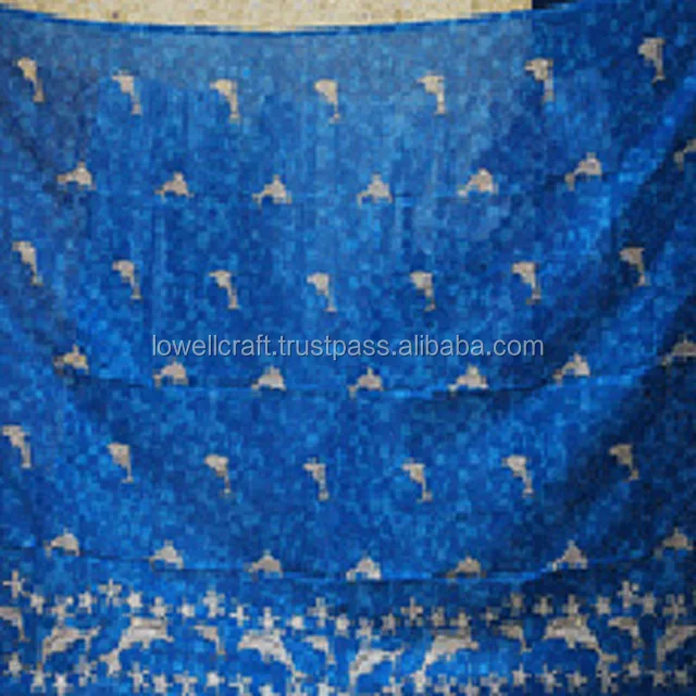 Sea printed sarong pareo dress sarong beach scarves pareo