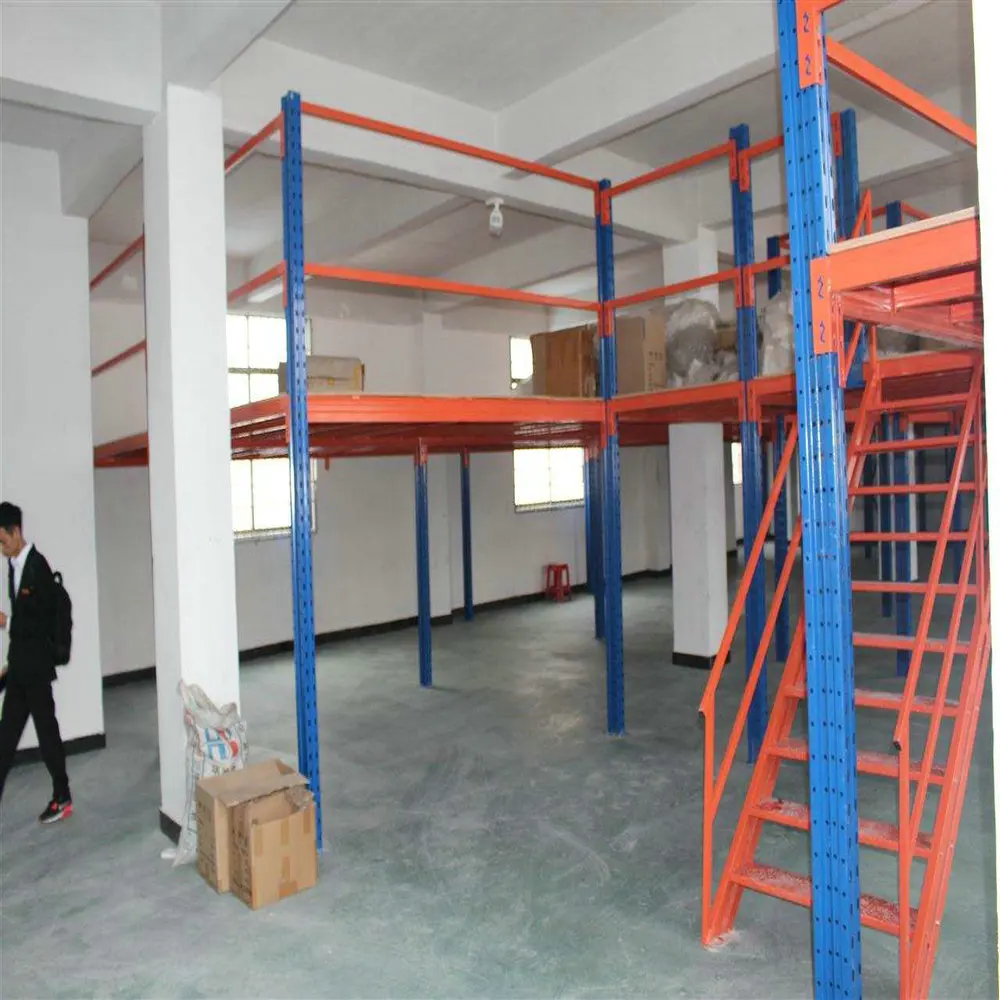 heavy duty Multi-tier Steel Platform Steel Floor And Steel Grating Mezzanine Floor Racking System