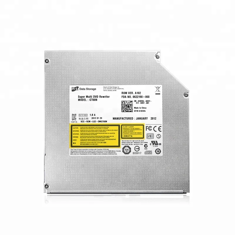 HL GT60N Notebook SATA 12.7mm 8X DVD-RW Drive