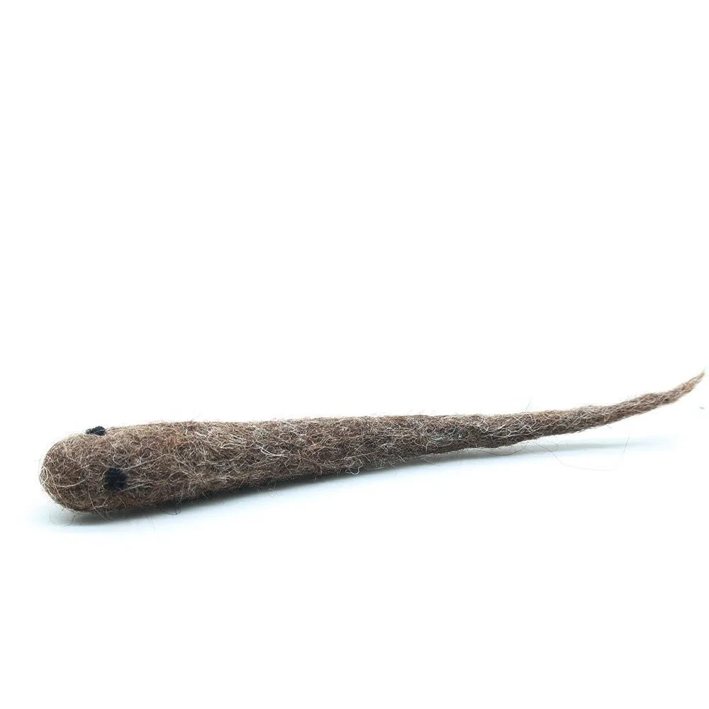 FCT-002, Wool Felt Tadpole, Cat Toys, Felted by Skilled and Talented Women Artisans of Nepal from Eco-friendly New Zealand Wool