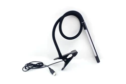 Зажим для шеи на прикроватной тумбочке, Usb светодиодная лампа для чтения, настольные лампы, диммер, сенсорный переключатель, гибкий, регулируемый, металлический, современный, 1 год