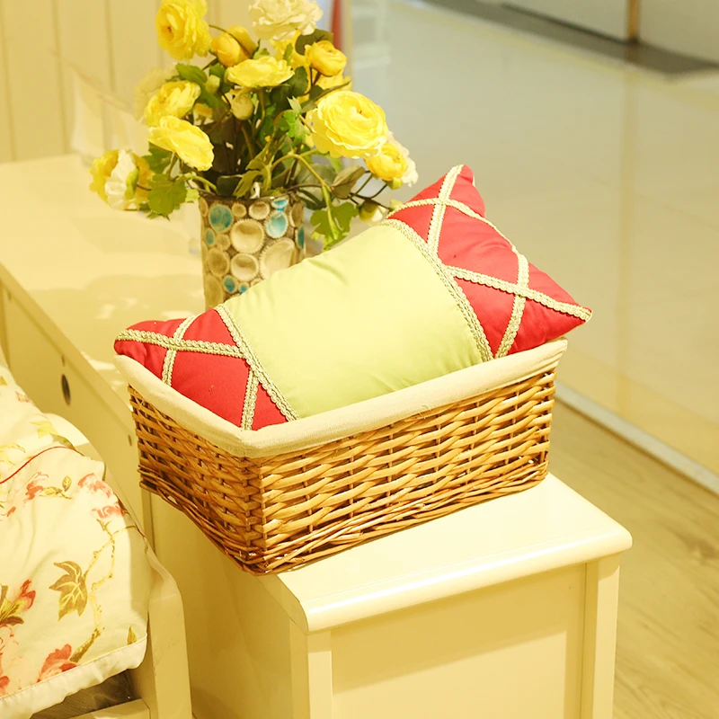 Custom Size Wholesale Household Hand Woven Wicker Storage Basket