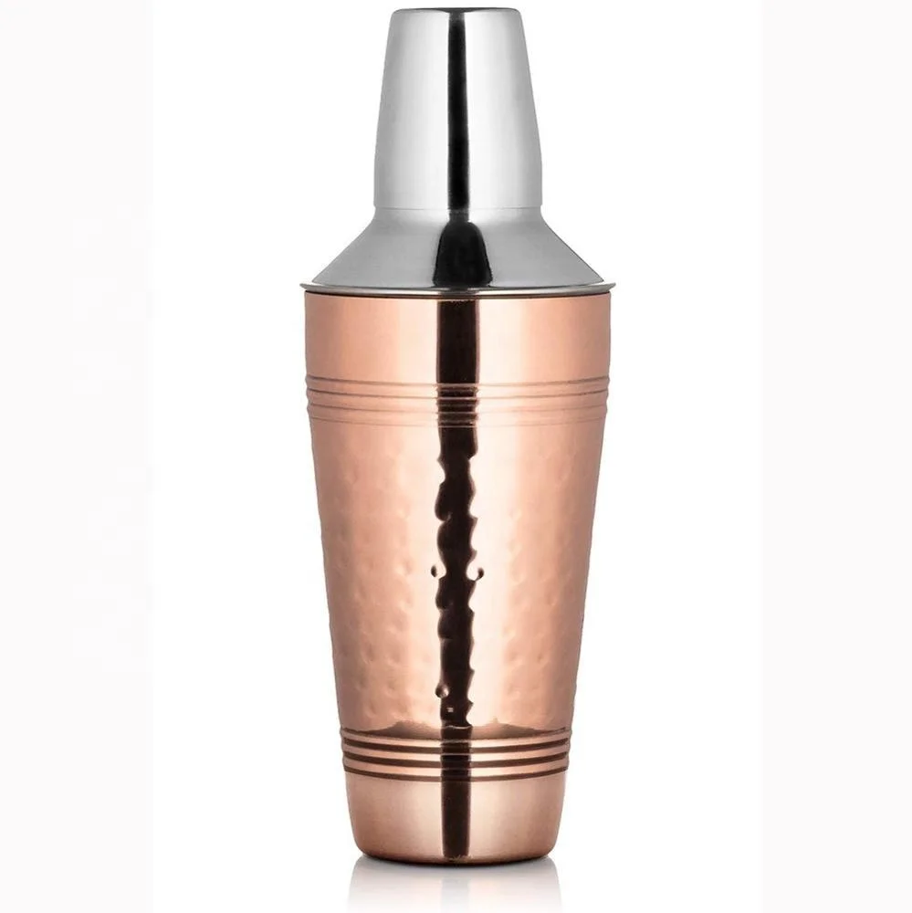 Stainless Steel Hammered Copper Cocktail Shaker