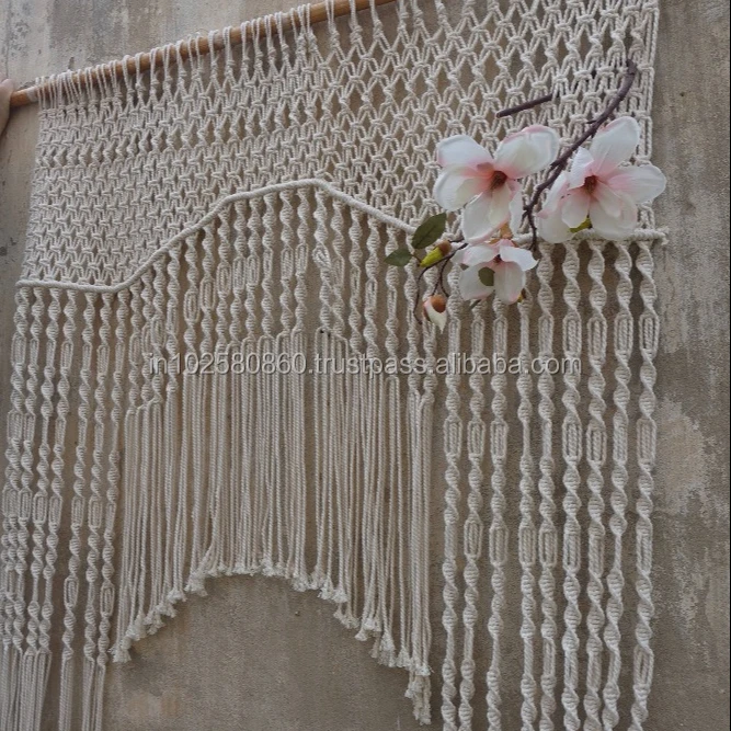 macrame lace curtains acoustic curtain wall special design